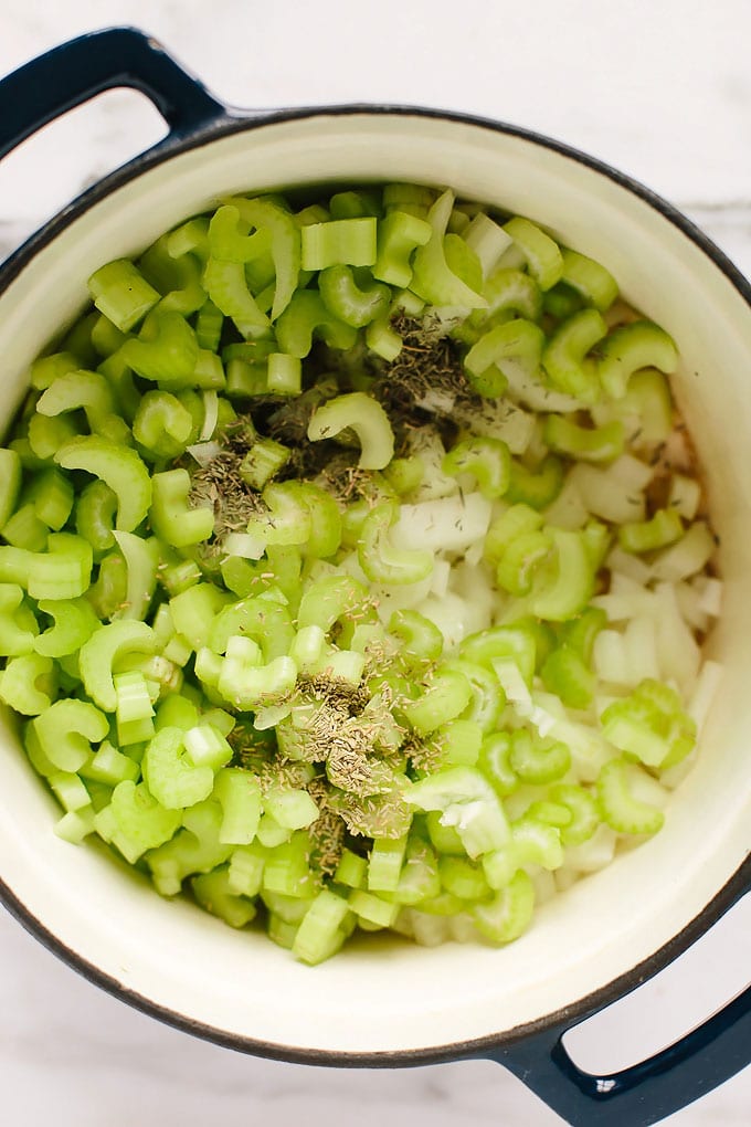 Vegan Cream of Celery Soup