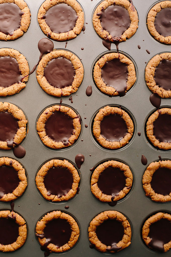 Vegan GF Peanut Butter Chocolate Ganache Blossoms