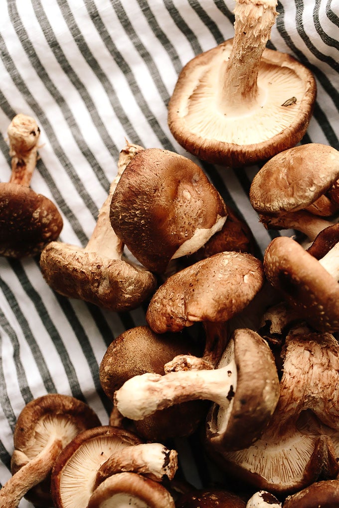 Roasted Cauliflower Shiitake Salad