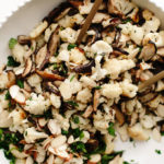 Roasted Cauliflower Shiitake Salad