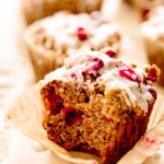 Vegan Cranberry Almond Orange Muffins