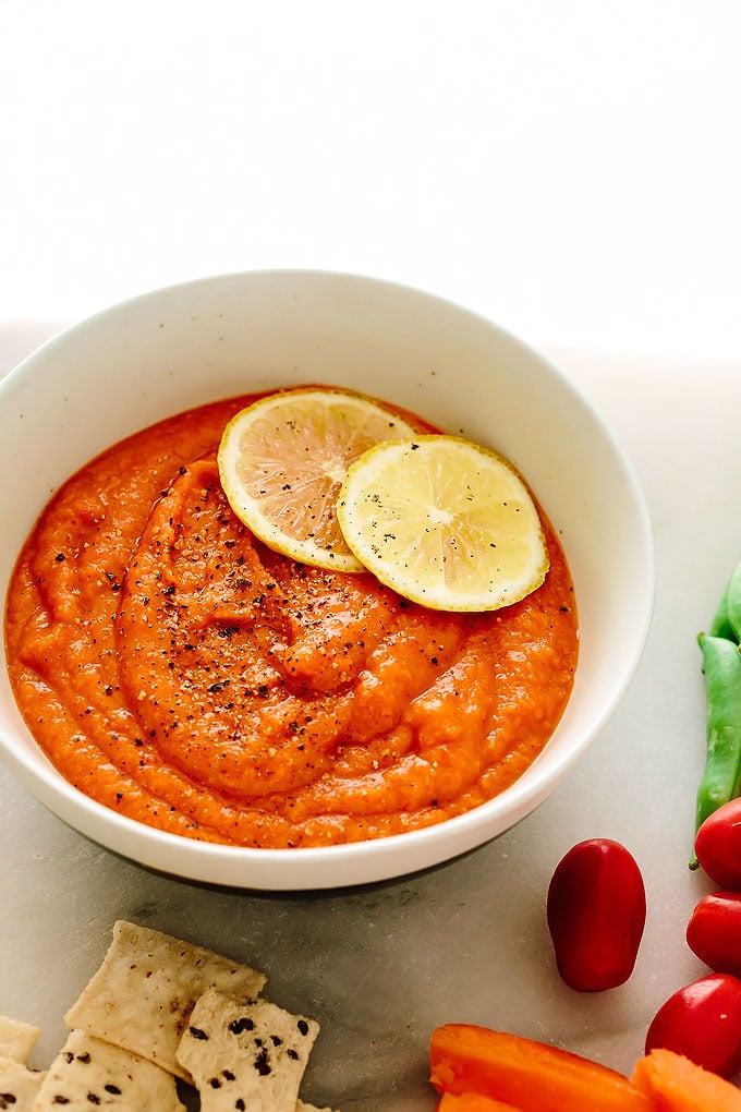 Red Lentil Buffalo Hummus