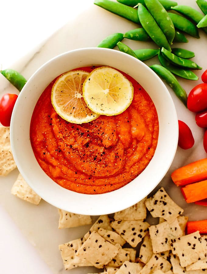 Red Lentil Buffalo Hummus