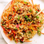 Spring Quinoa Salad with Sesame-Maple Dressing