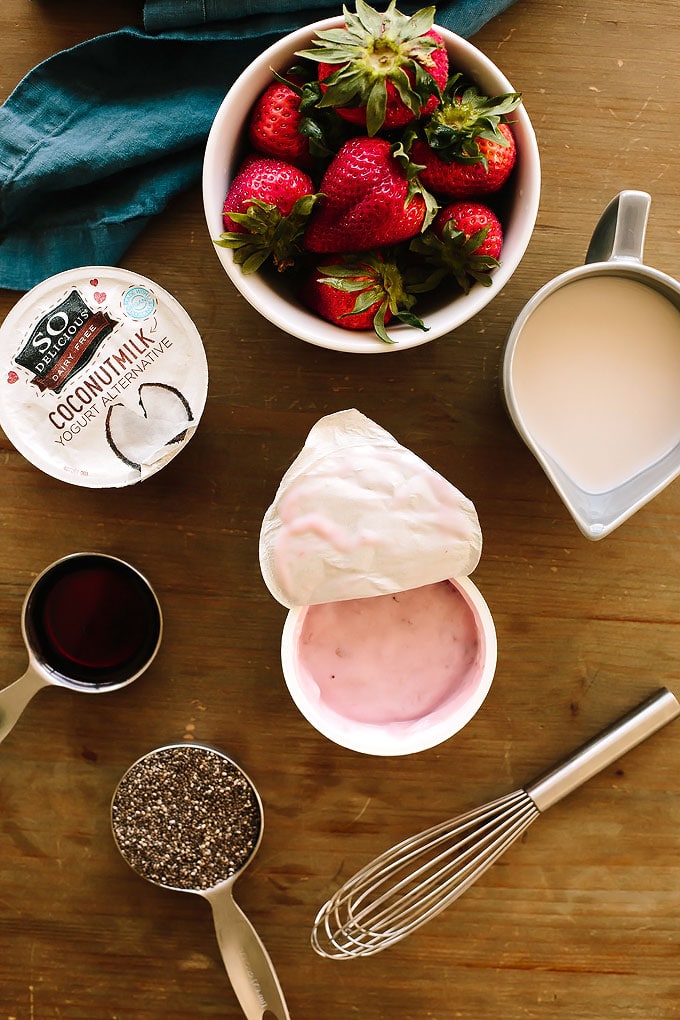 Creamy Strawberry Chia Pudding