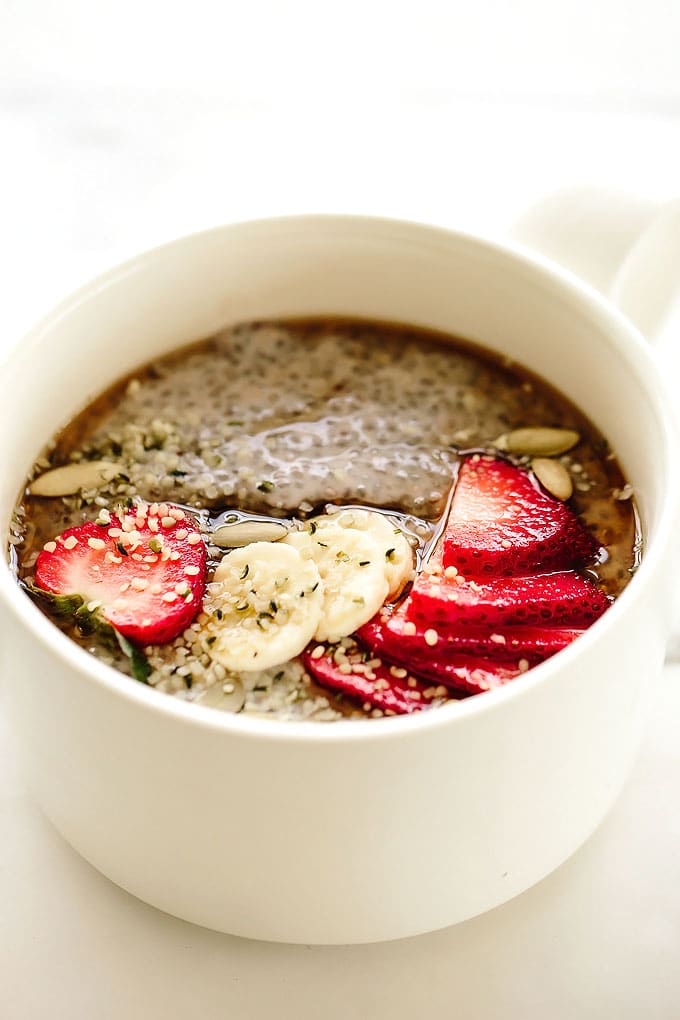 Creamy Strawberry Chia Pudding