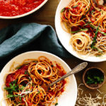 Spaghetti with Nana's Red Sauce from The Wicked Healthy Cookbook + A Giveaway