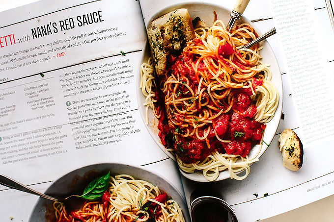 Spaghetti with Nana's Red Sauce from The Wicked Healthy Cookbook + A Giveaway