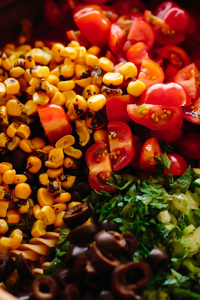 Southwest Vegan Pasta Salad