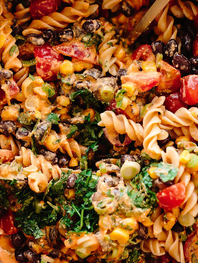 Southwest Vegan Pasta Salad