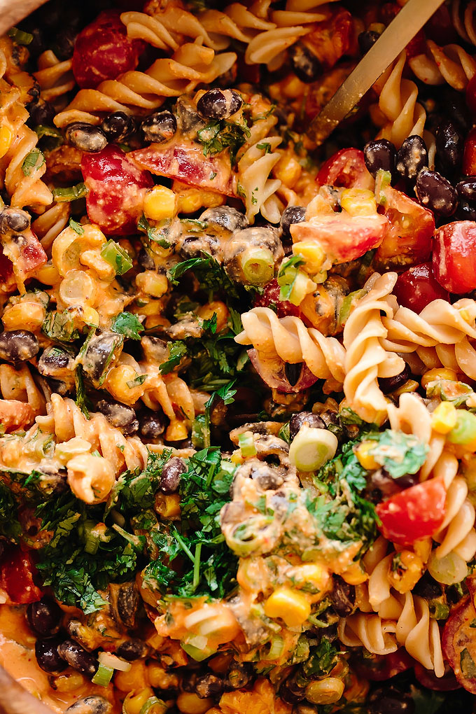 Southwest Vegan Pasta Salad