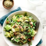 Super Veggie Vegan Chopped Salad with Cashew Ranch Dressing