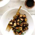 Roasted Sesame-Garlic Eggplant