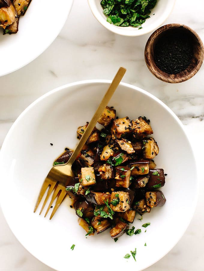 Roasted Sesame-Garlic Eggplant