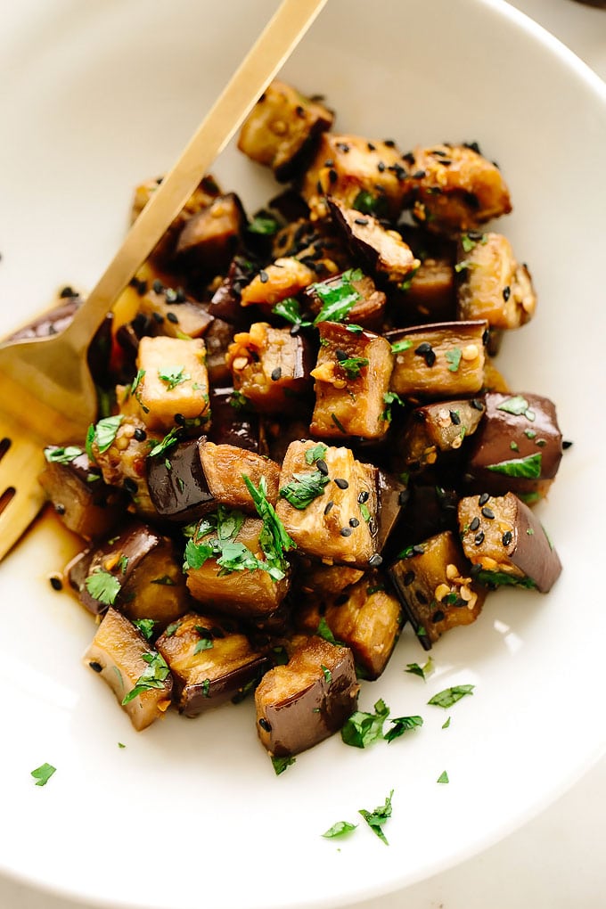 Roasted Sesame-Garlic Eggplant