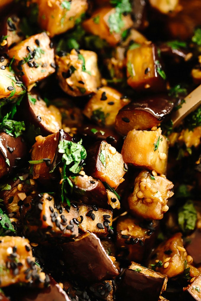 Roasted Sesame-Garlic Eggplant