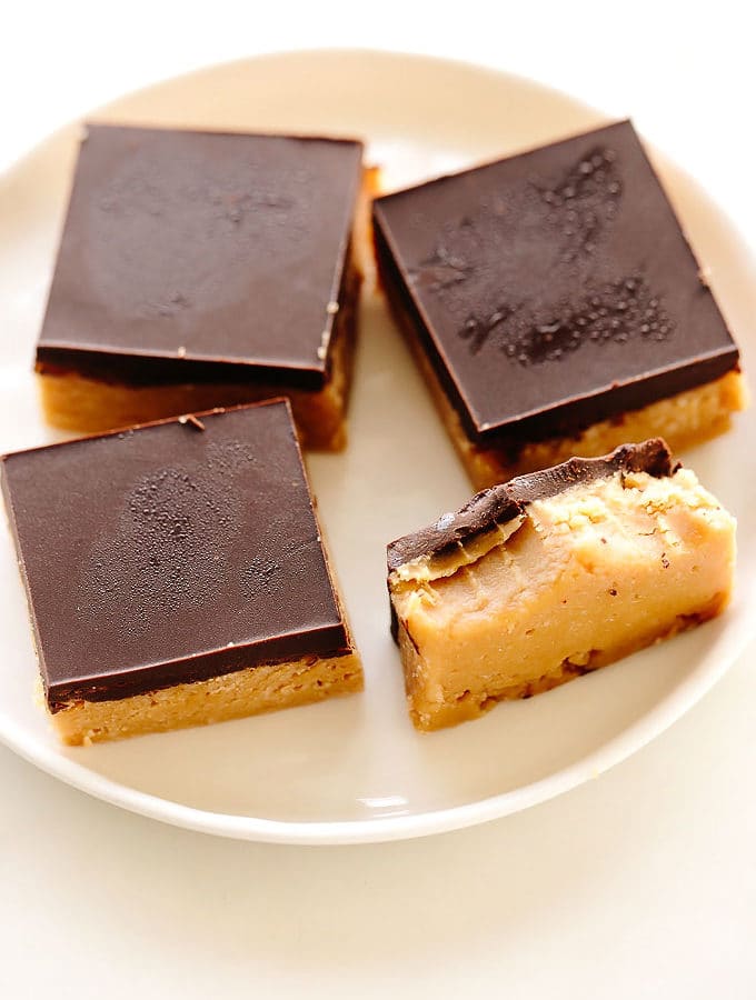 Vegan Peanut Butter Buckeye Bars