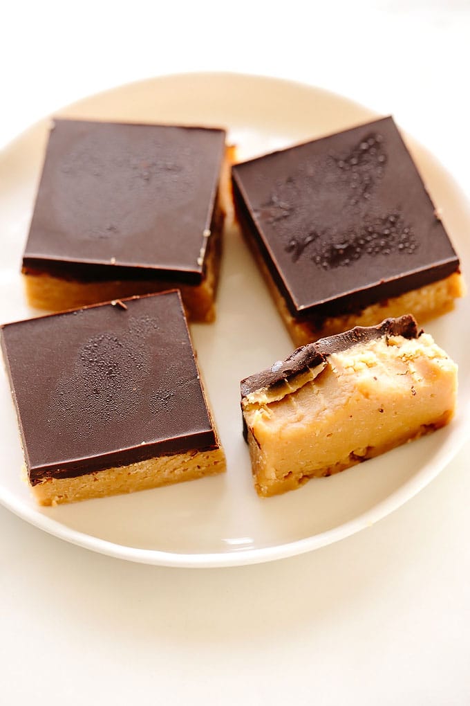 Vegan Peanut Butter Buckeye Bars