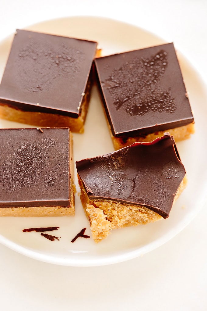 Vegan Peanut Butter Buckeye Bars