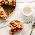 Vegan Caramel Apple Crumble Pie