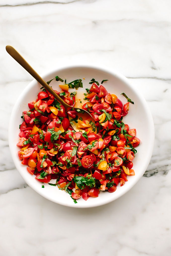 Best Cherry Tomato Bruschetta