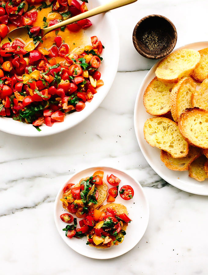 Best Cherry Tomato Bruschetta