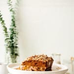 Vegan Pumpkin Cranberry Pecan Bread