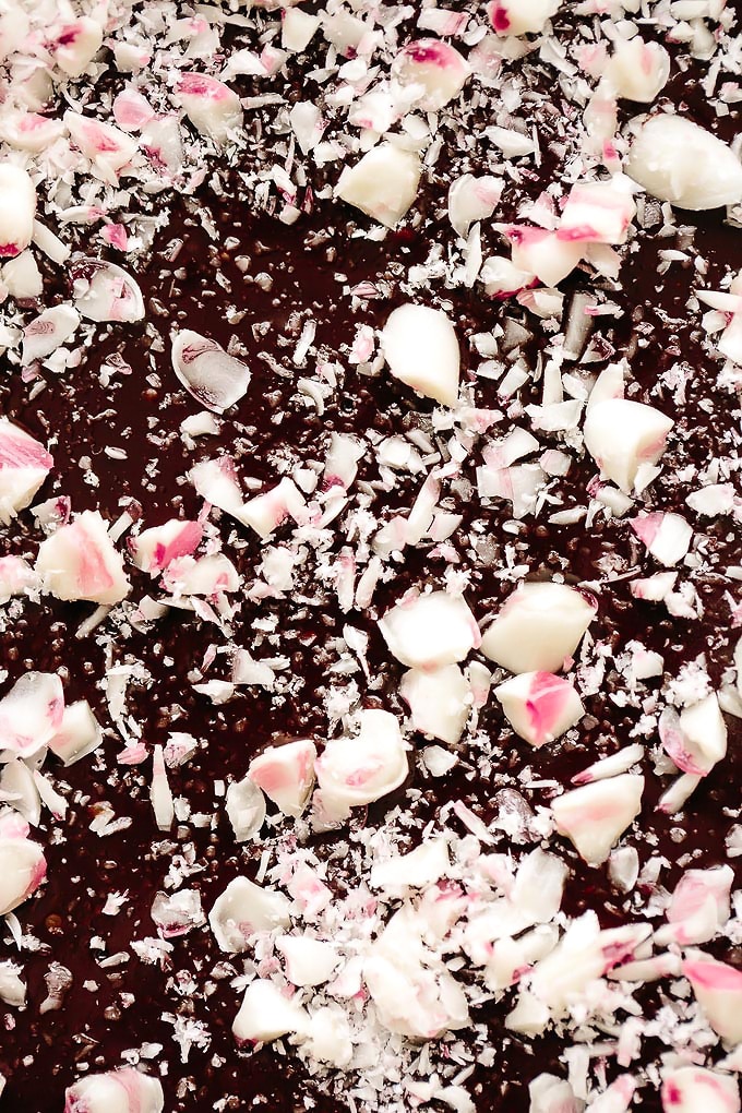 Vegan Peppermint Chocolate Chunk Brownies