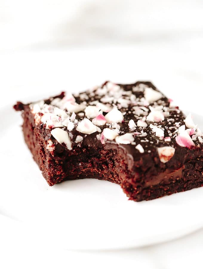 Vegan Mint Chocolate Chunk Brownies