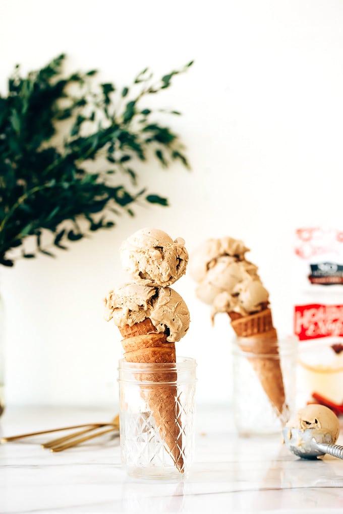 Vegan No-Churn Eggnog Ice Cream