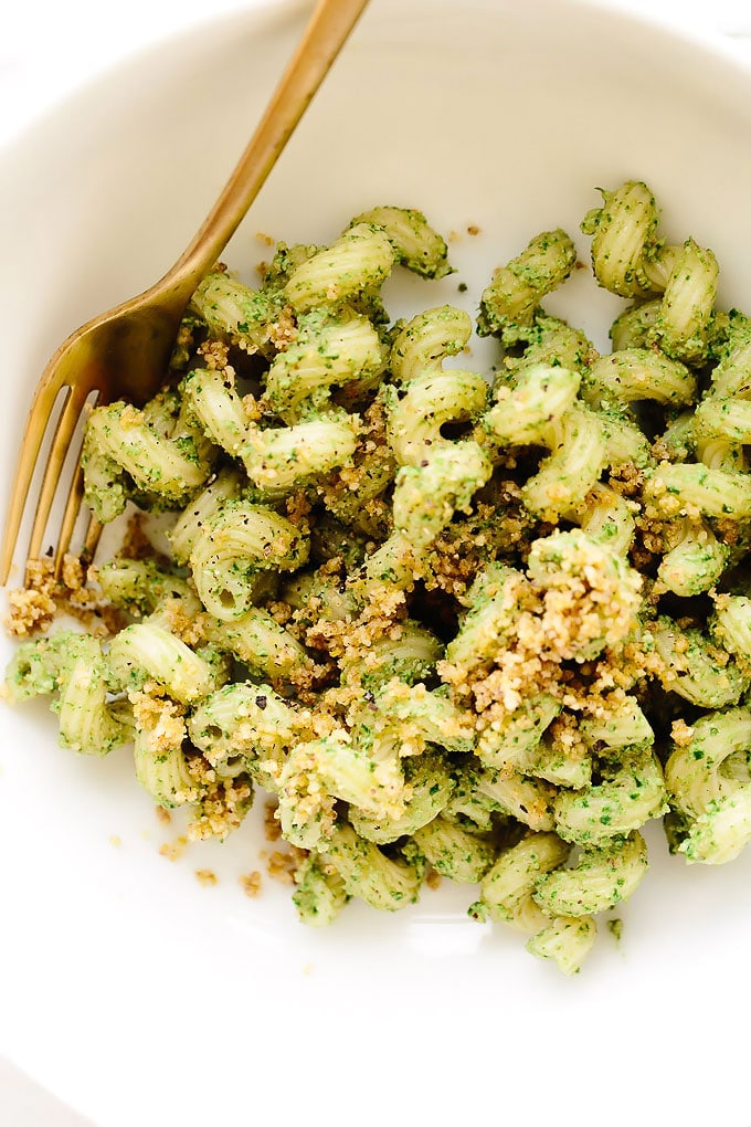 Vegan Walnut Pesto Cavatappi