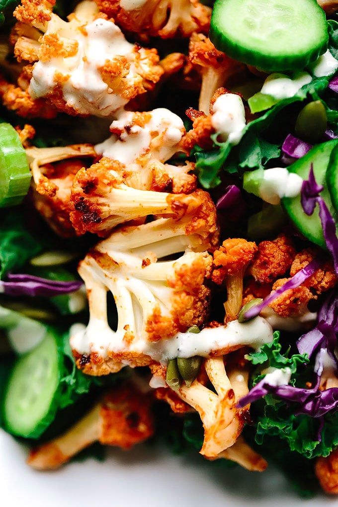 Buffalo Cauliflower Salad