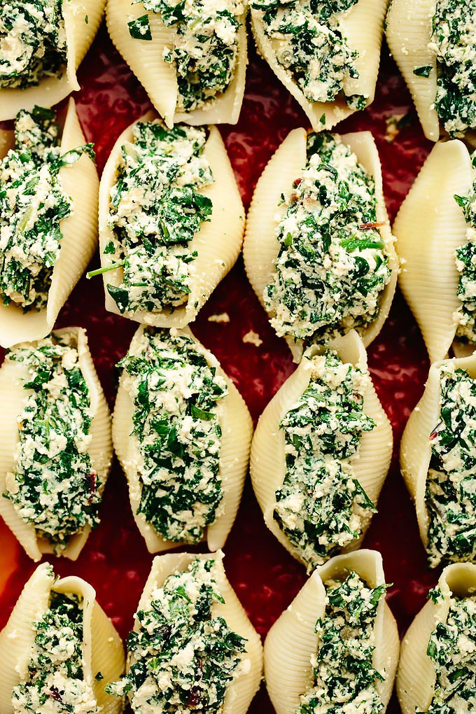 Vegan Super Greens Stuffed Shells