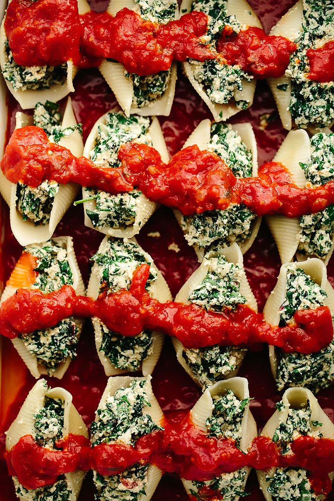 Vegan Super Greens Stuffed Shells