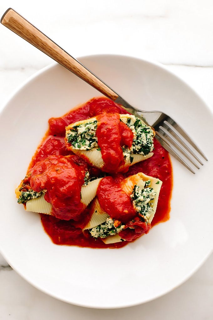 Vegan Super Greens Stuffed Shells