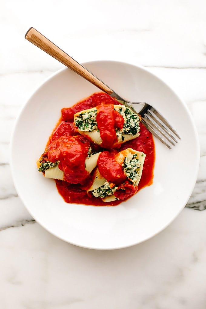 Vegan Super Greens Stuffed Shells