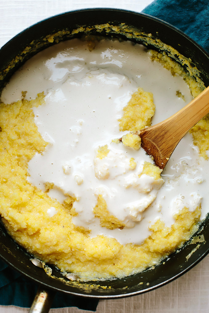 Burst Cherry Tomato Polenta