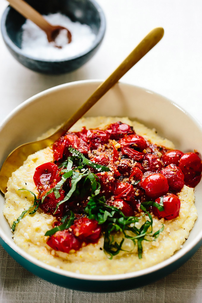 Burst Cherry Tomato Polenta