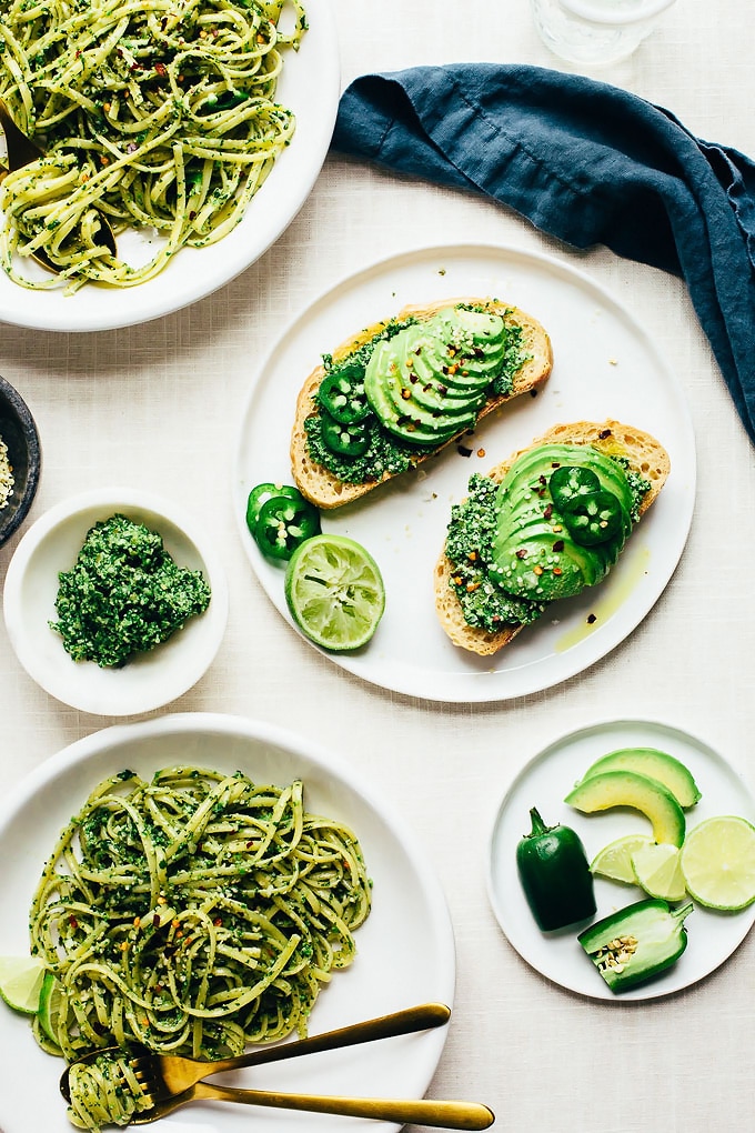 Vegan Cilantro Jalapeno Pesto