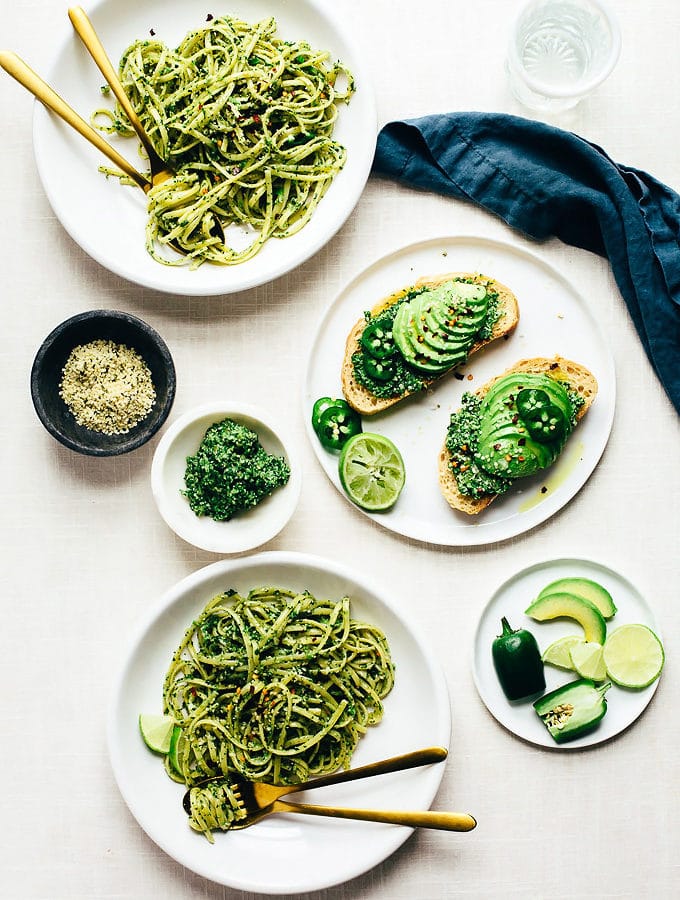 Vegan Cilantro Jalapeno Pesto