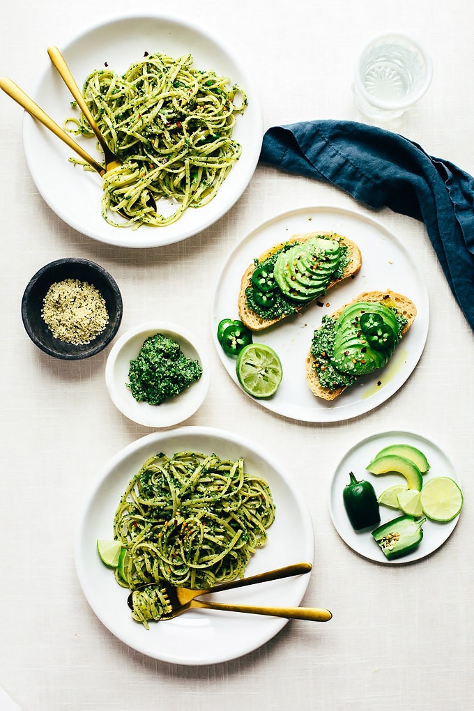 Vegan Cilantro Jalapeno Pesto