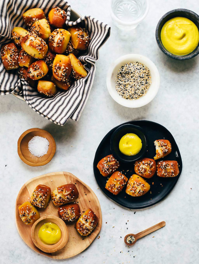 Everything Bagel Soft Pretzel Bites