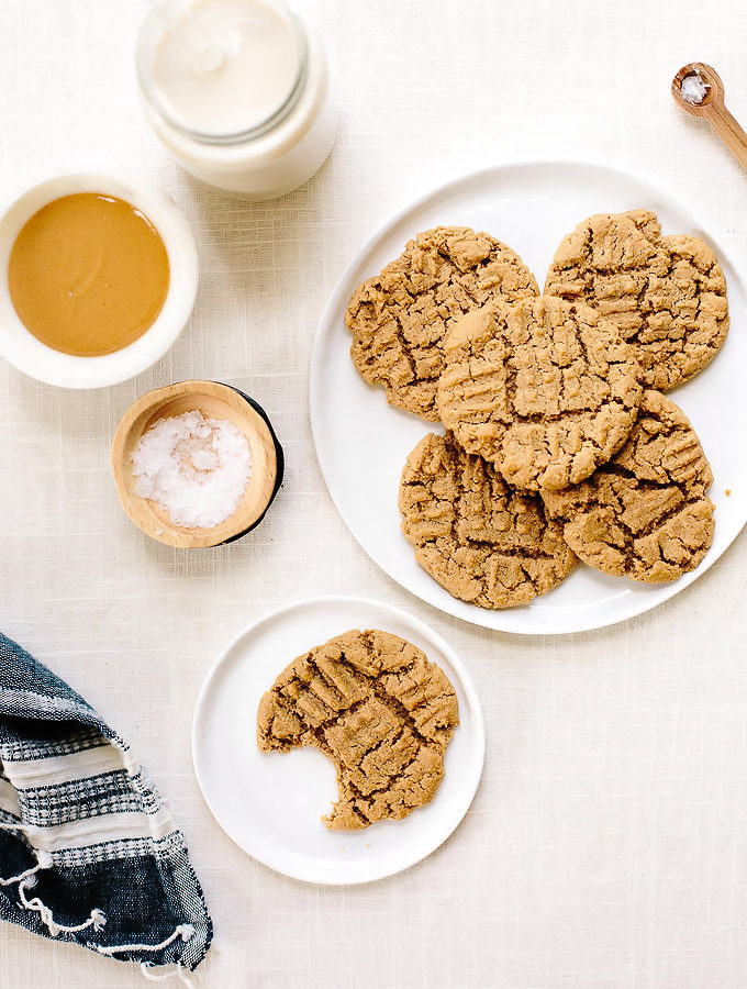 Soft and Tender Peanut Butter Cookies | Vegan and Gluten-Free