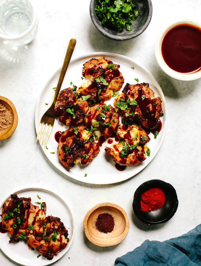 Crispy BBQ Smashed Potatoes