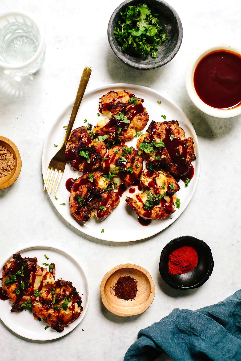 Grilled Smashed Potatoes