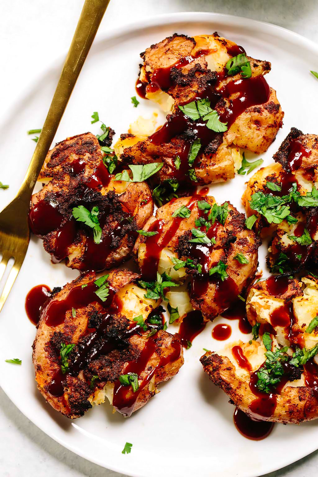 Crispy BBQ Smashed Potatoes