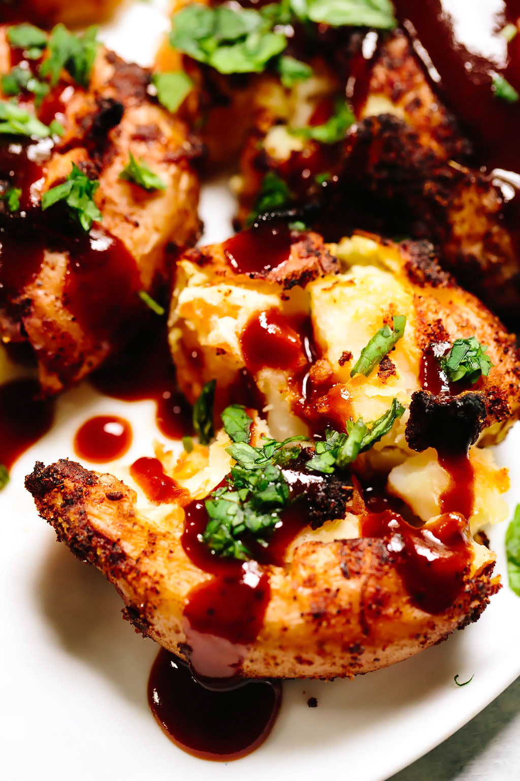 Crispy BBQ Smashed Potatoes