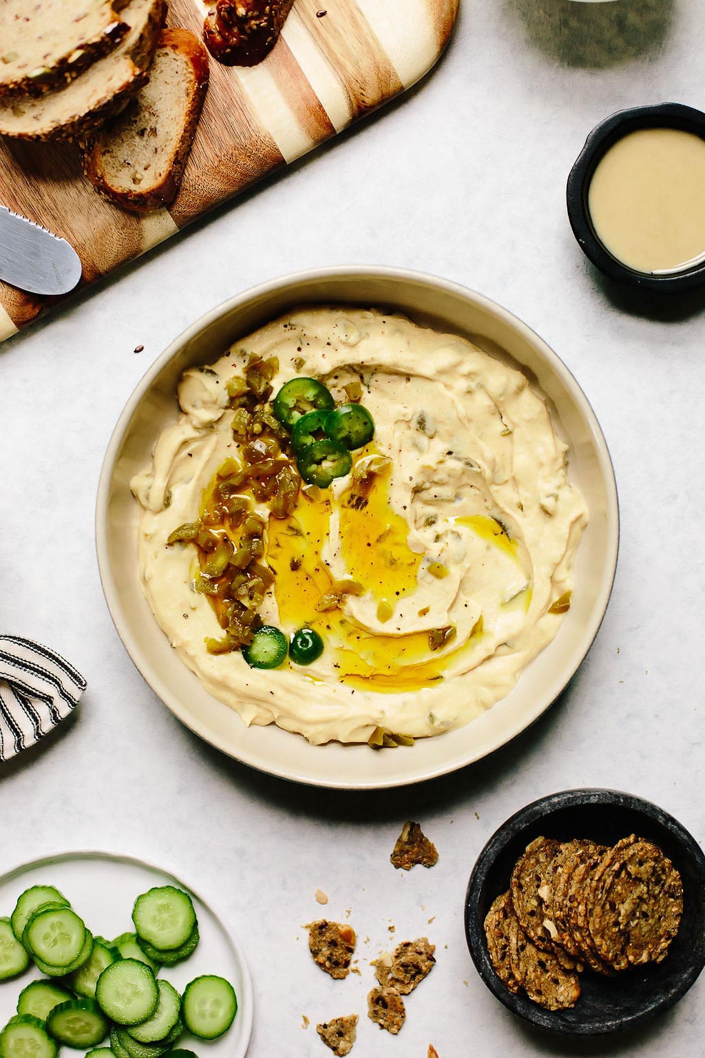 Pickled Jalapeño Hummus