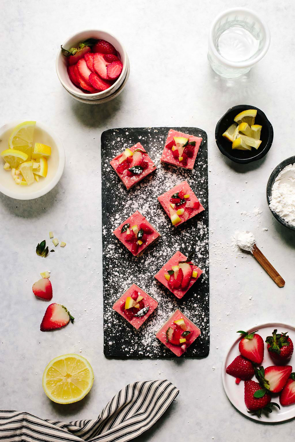 Vegan Strawberry Lemonade Bars