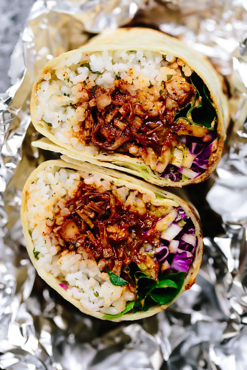 Vegan BBQ Jackfruit Burrito